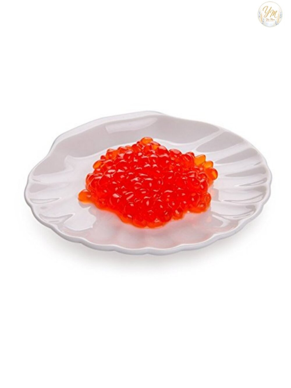 Set of 10 Shell-Shaped Porcelain Tasting Plates, Chip-Resistant
